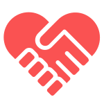 Handshake Heart Icon